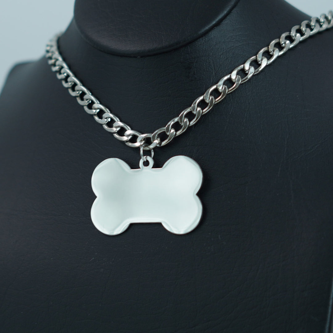 COMBO CADENA+DIJE PLACA PARA PERRO