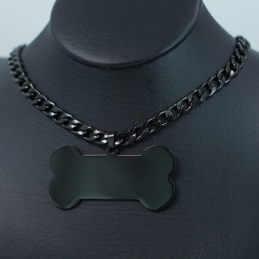 COMBO CADENA+DIJE PLACA PARA PERRO