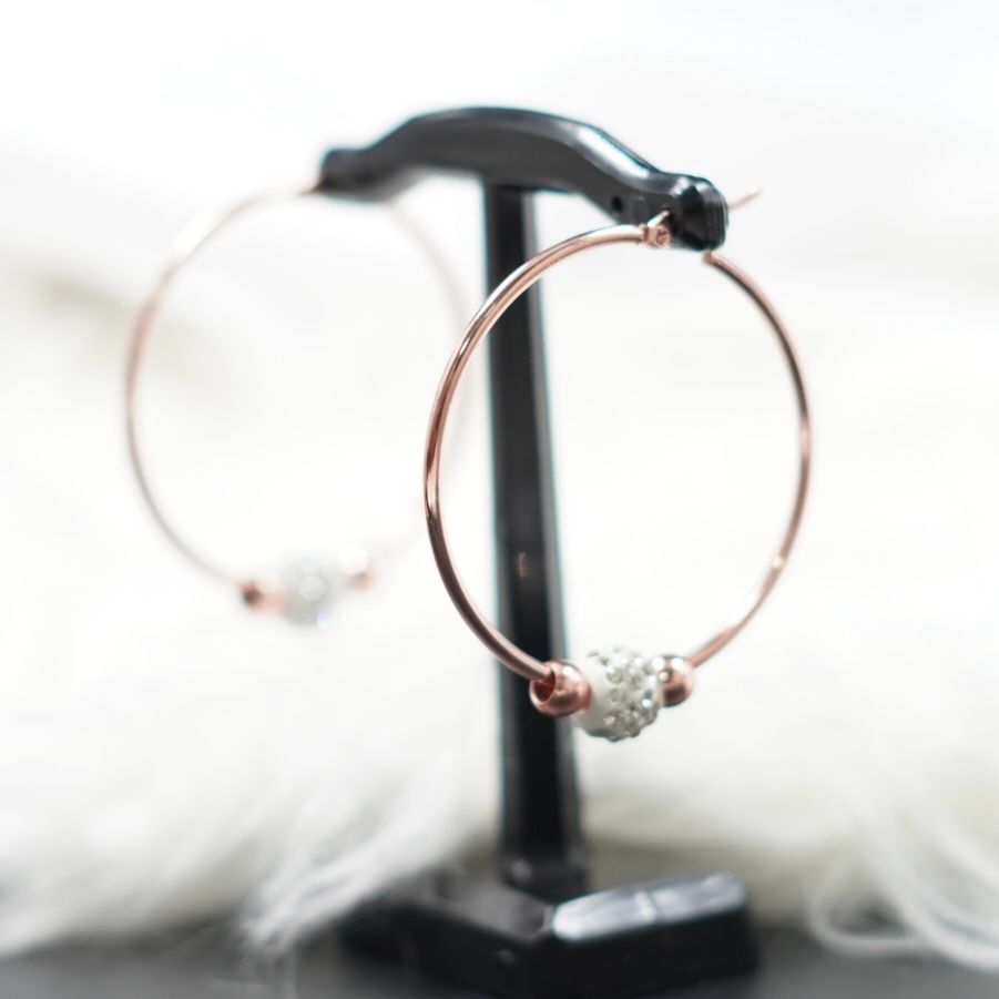 Arete Candonga Fuego Rosado