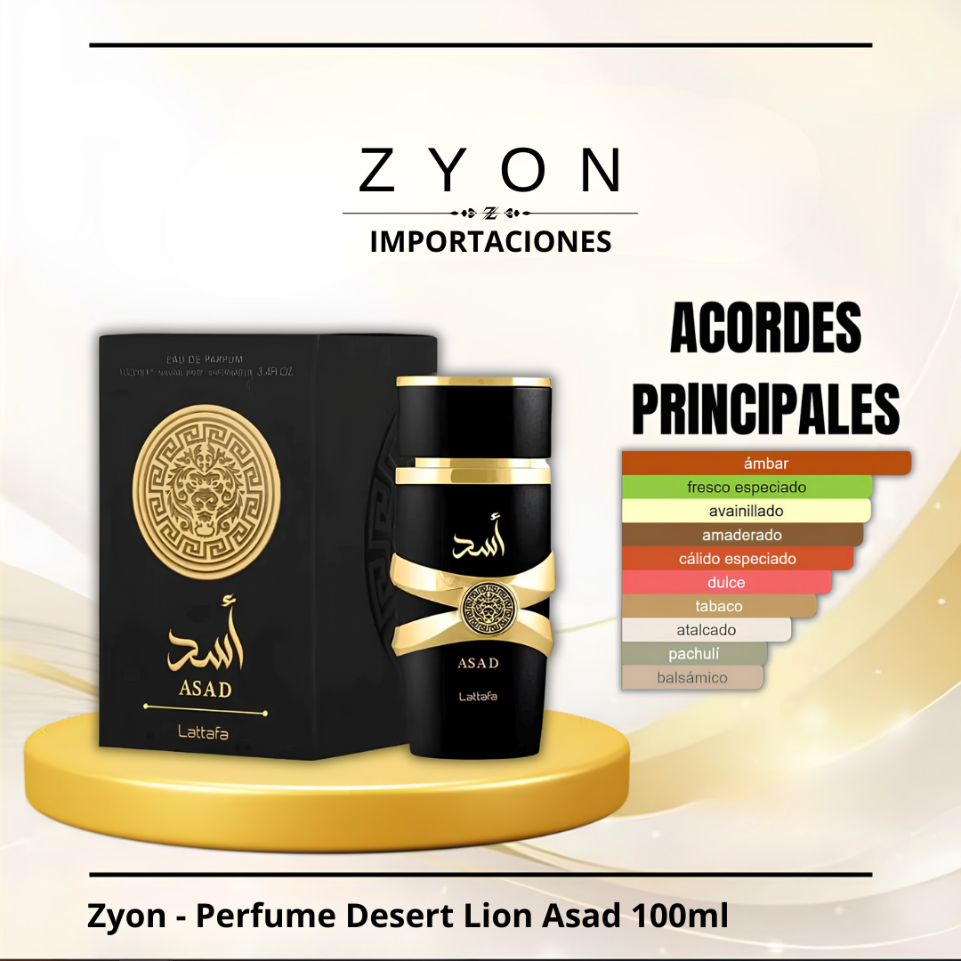 Perfume Desert Lion Asad 100ml | Caballero
