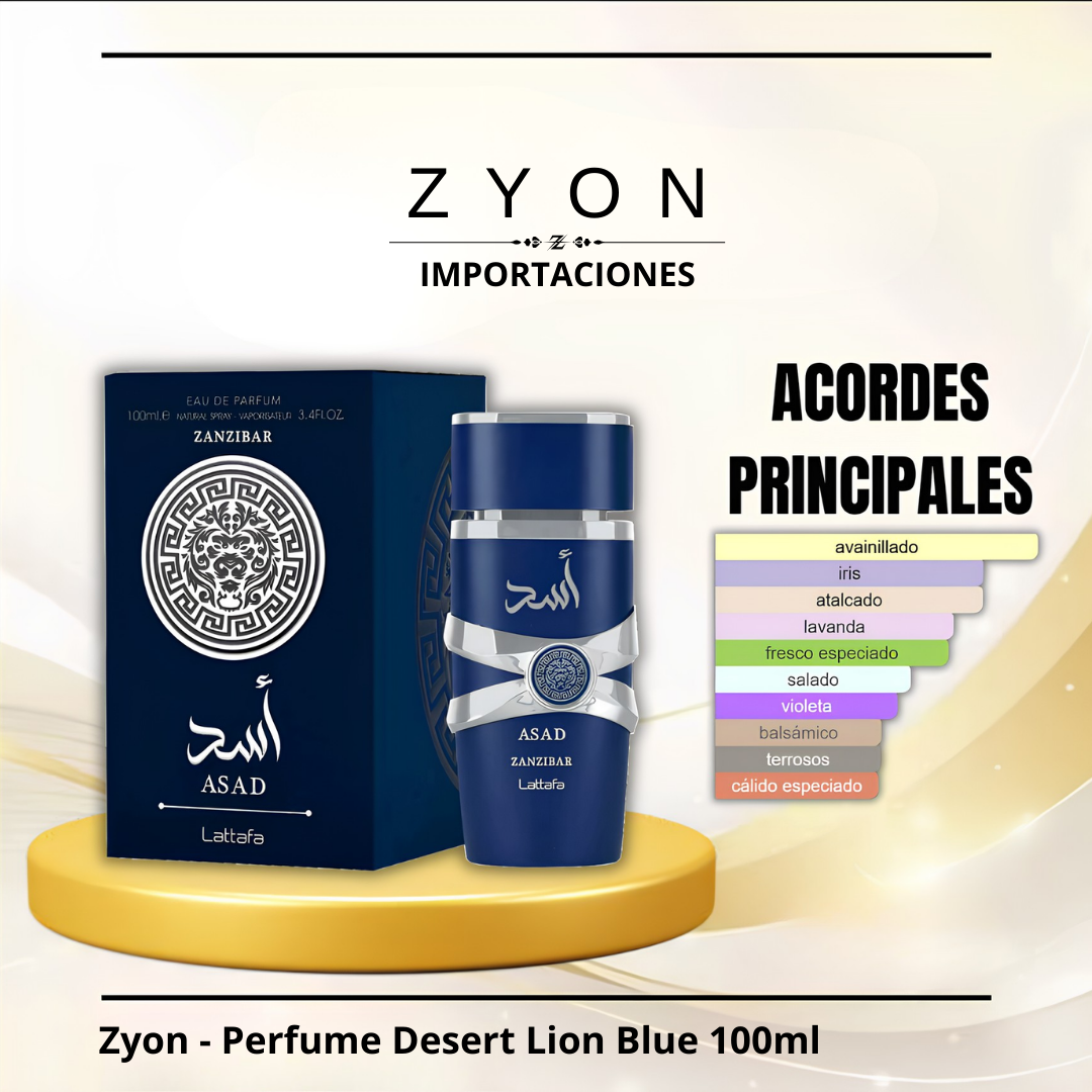 Perfume Desert Lion Blue 100ml | Caballero