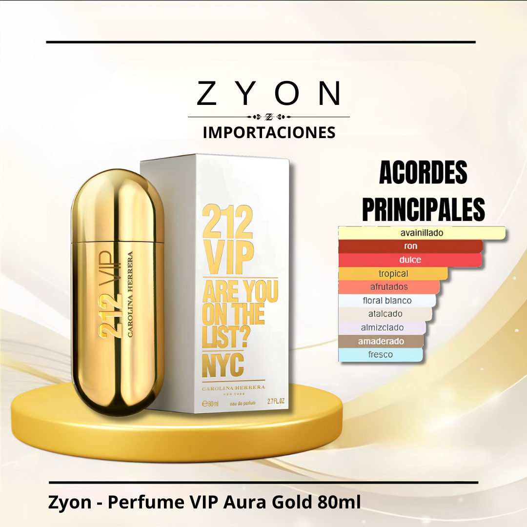 Perfume VIP Aura Gold 80ml | Dama