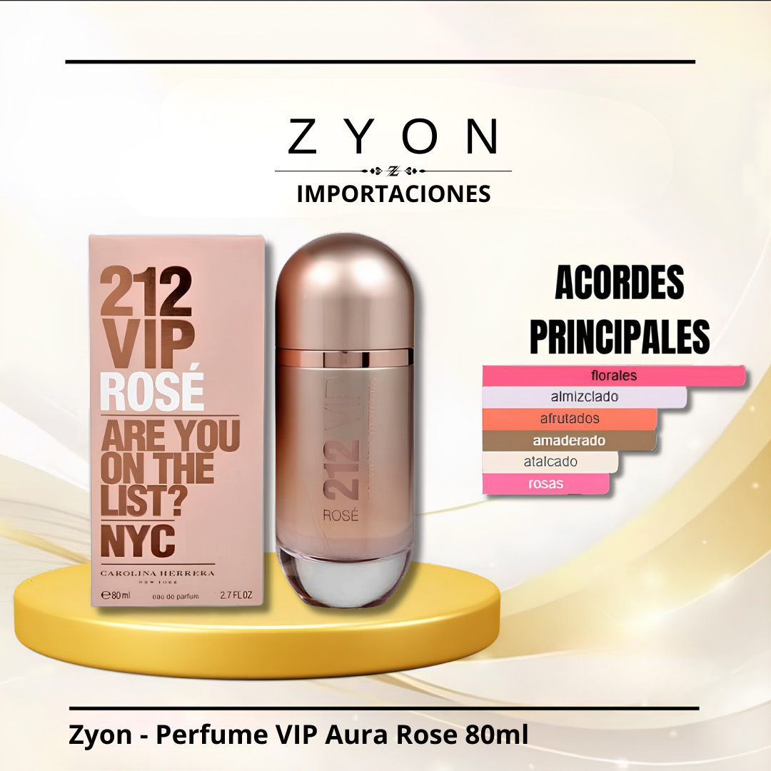 Perfume VIP Aura Rose 80ml | Dama