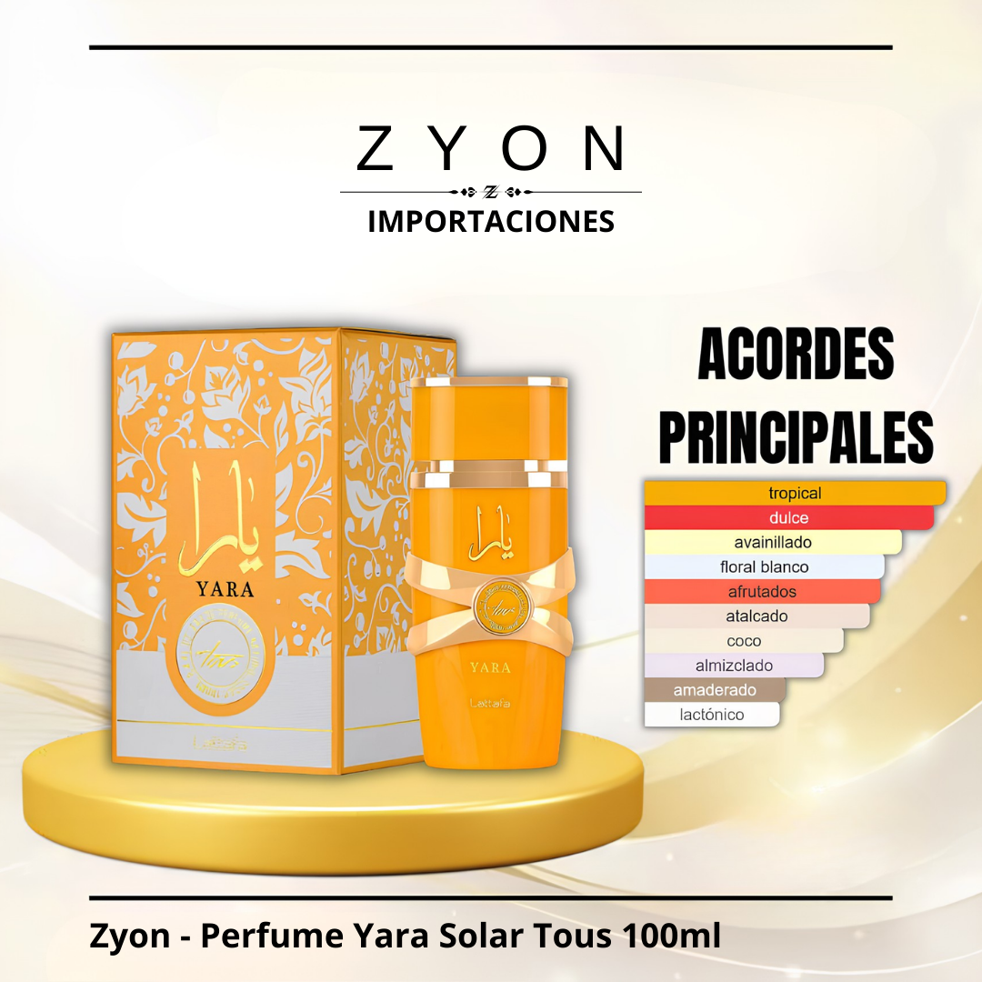 Perfume Yara Solar Tous 100ml | Dama