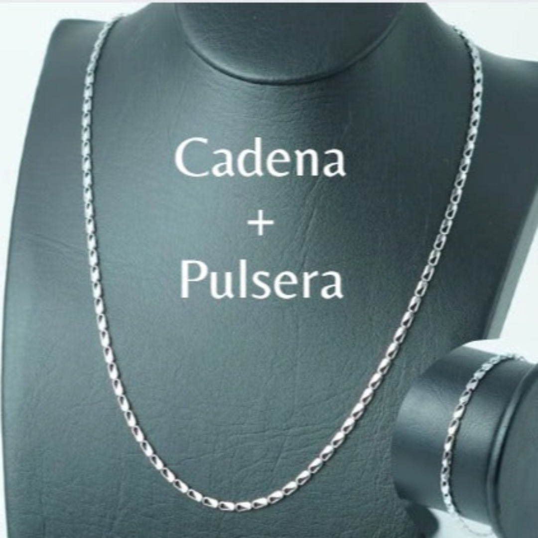 COMBO DUO CADENA+PULSERA CANDADO