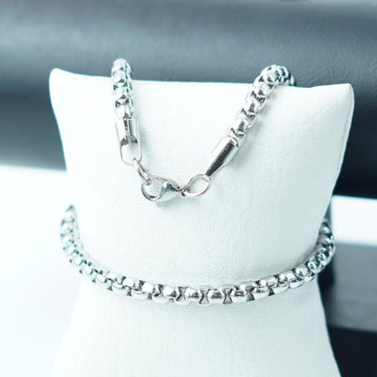 Cadena Rolón Acero - Oro/Plata