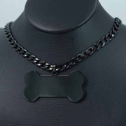 COMBO CADENA+DIJE PLACA PARA PERRO