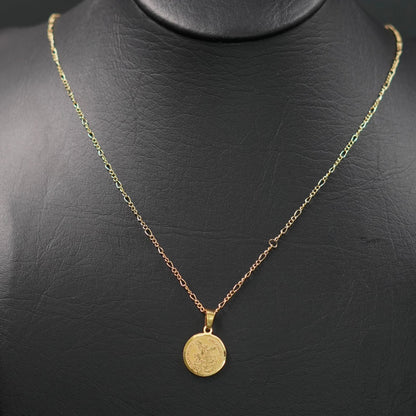 COMBO CADENA CARTIER+DIJE ARCANGEL DORADO