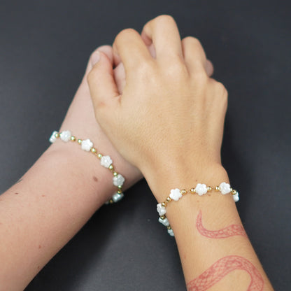 Pulsera Hermanas Florales - Oro