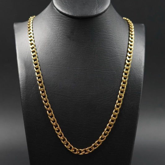 Cadena Cubana Acero - Oro/Plata