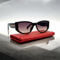 Gafas De Mujer Caret Cartier + Estuche Billetera