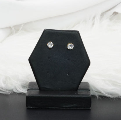 Arete Topo Circular Blanco Diamante