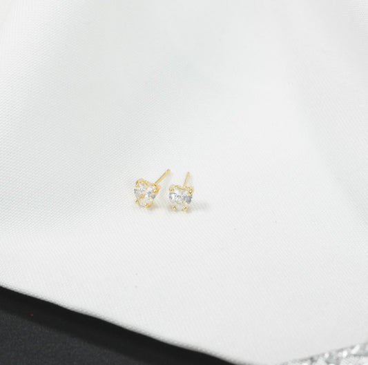 Arete Topo Corazón Blanco Diamante