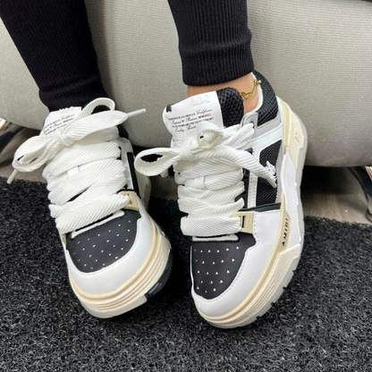 Tenis Amiri Mt Blanco Negro Beige | Dama