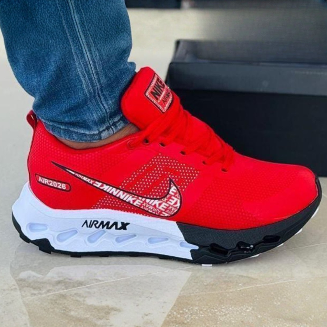Tenis NK Air Rojo Negro | Caballero