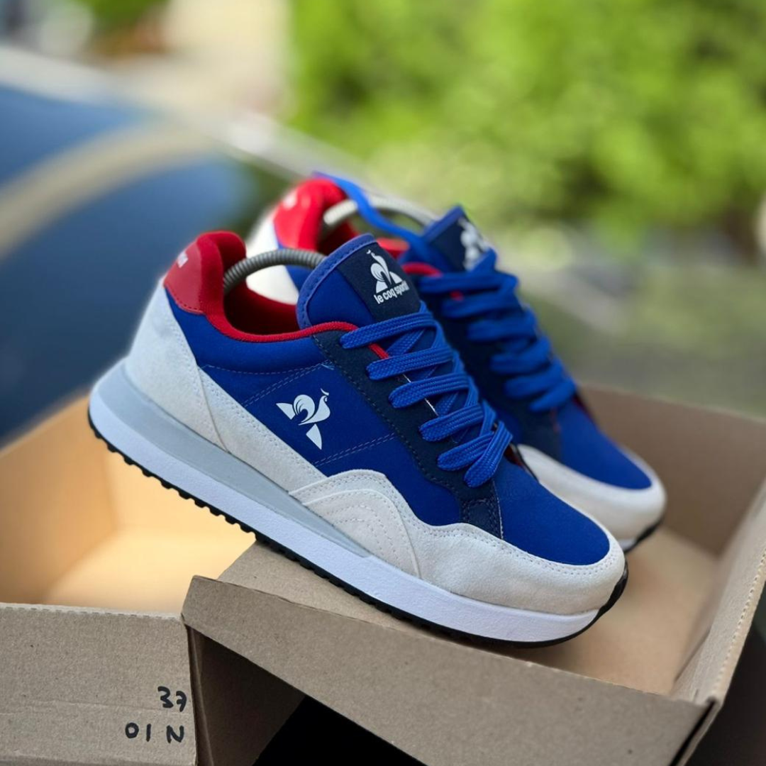 Tenis Lecoq Sliim Gris Azul | Caballero