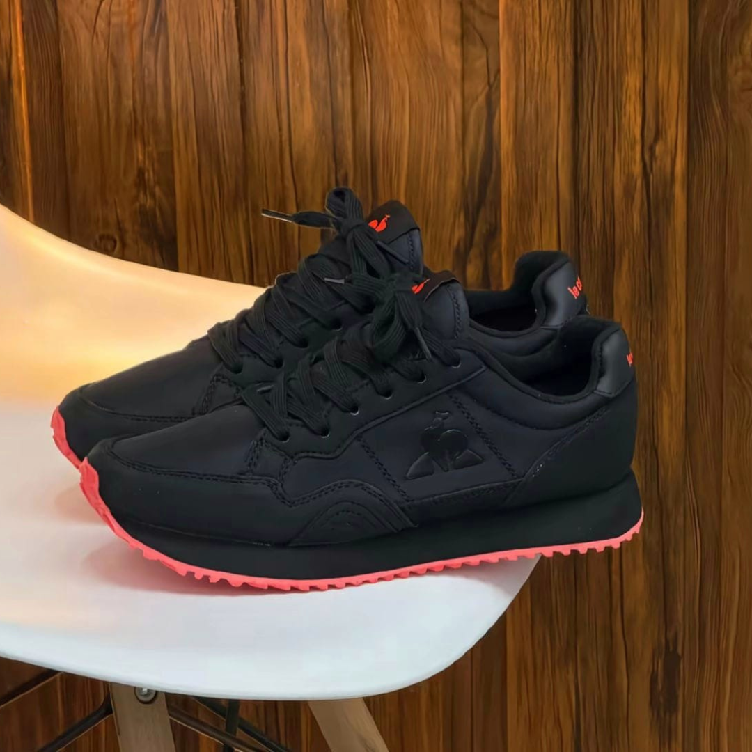 Tenis Le Coq Mt Negro Suela Rosa | Caballero