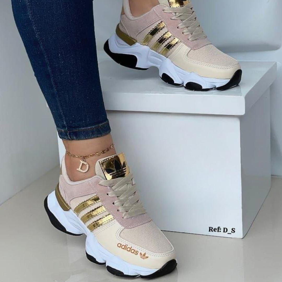 Tenis ADD Amc Beige Dorado | Dama