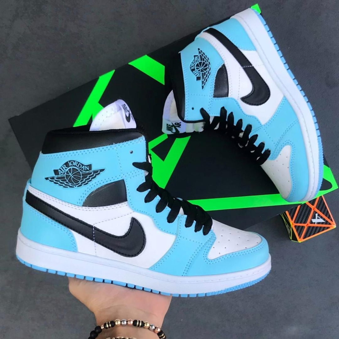 Botas NK Retro 1 Azul Negro | Unisex