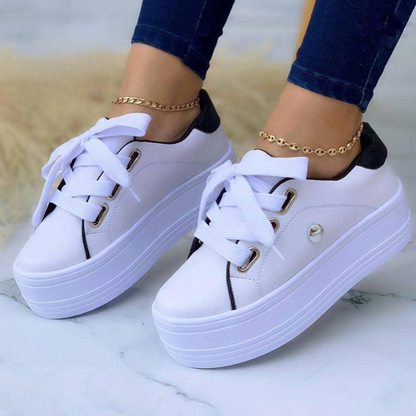 Tenis Deportivos Altos Amc Blanco Negro | Dama