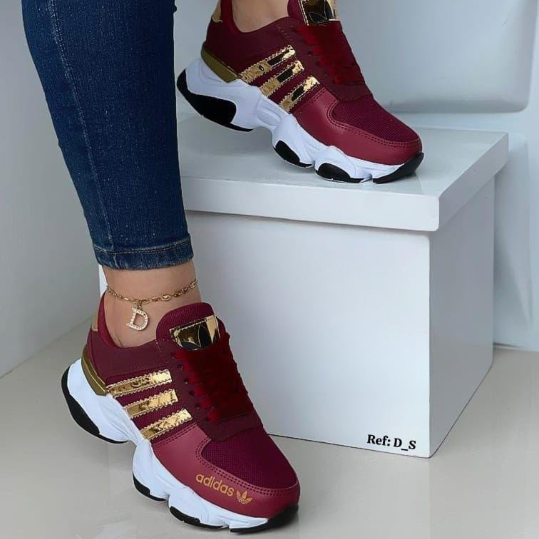 Tenis ADD Amc Vinotinto Dorado | Dama