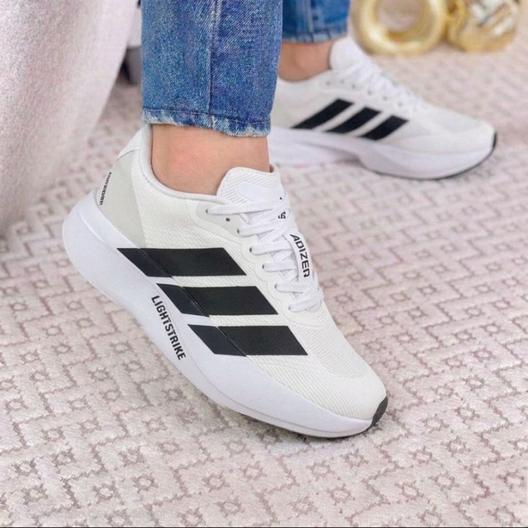 Tenis Adizero Blanco Negro | Unisex