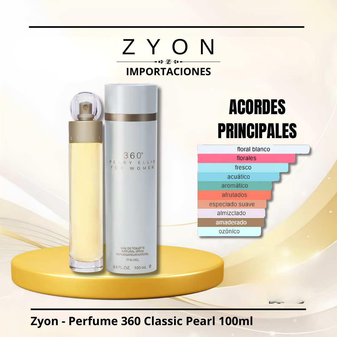 Perfume 360 Classic Pearl 100ml | Dama