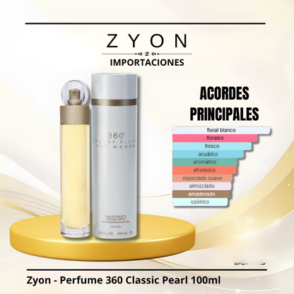 Perfume 360 Classic Pearl 100ml | Dama
