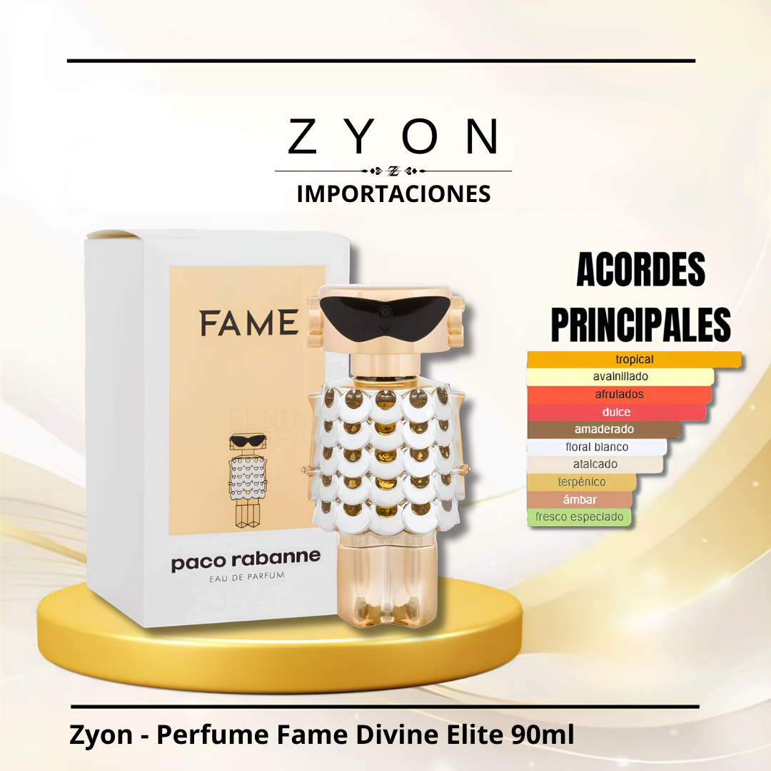 Perfume Fame Divine Elite 90ml | Dama