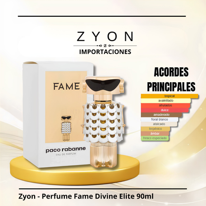 Perfume Fame Divine Elite 90ml | Dama