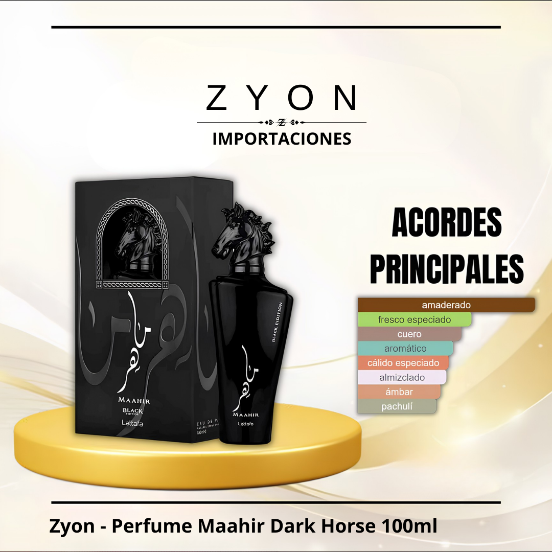 Perfume Maahir Dark Horse 100ml | Caballero
