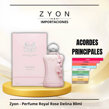 Perfume Royal Rose Delina 80ml | Dama