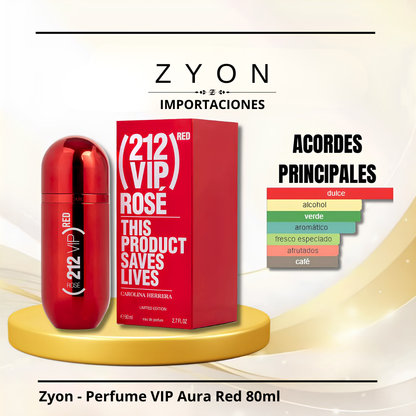 Perfume VIP Aura Red 80ml | Dama