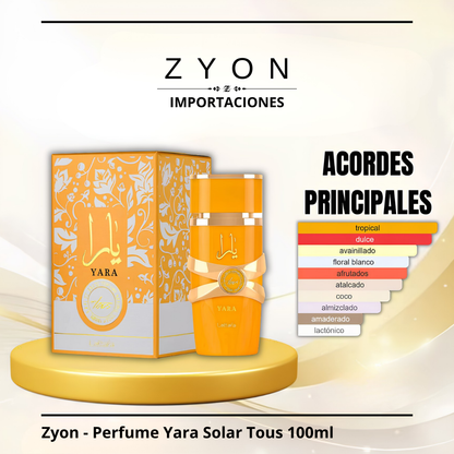 Perfume Yara Solar Tous 100ml | Dama