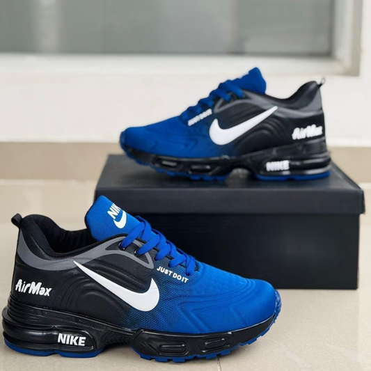 Tenis NK Air Max Valvula Negro Azul | Caballero