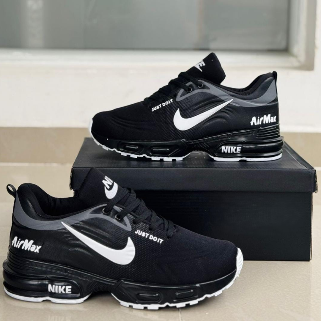 Tenis NK Air Max Valvula Negro Blanco | Caballero
