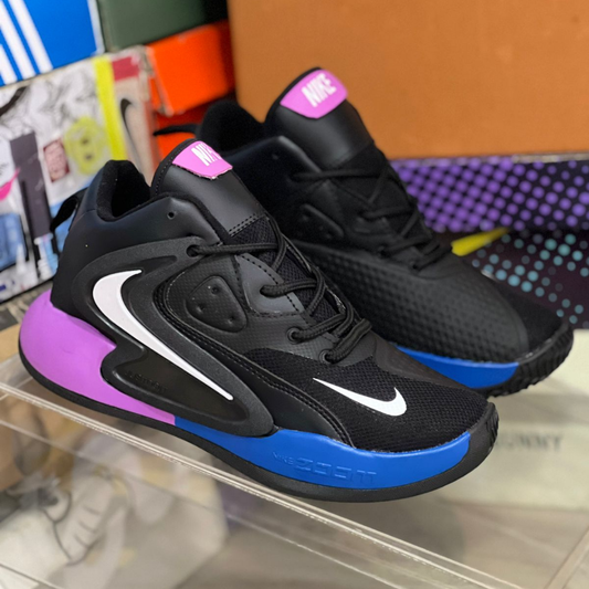Tenis NK Botin Hyperdunk 2 Negro Azul Lila | Caballero