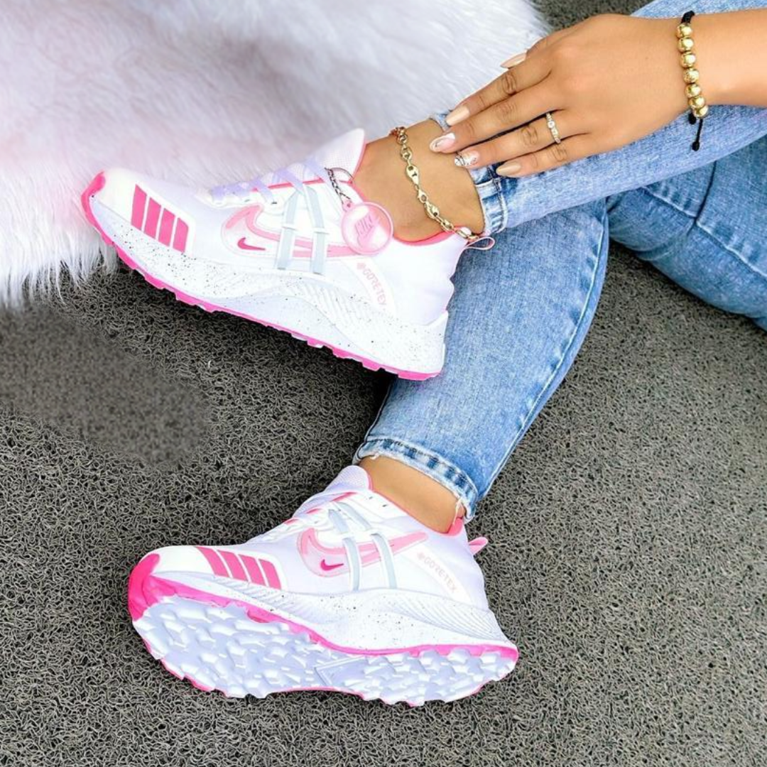 Tenis NK Reflectivo Blanco Rosa | Dama