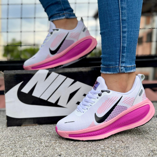 Tenis NK Zoom Vomero Plus Blanco Rosa | Dama
