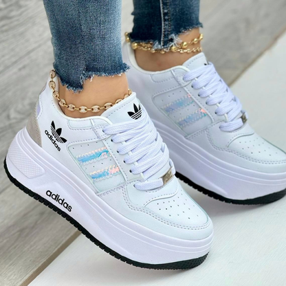 Tenis ADD Doble Blanco Tornasol | Dama