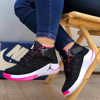 Tenis NK Botin Jordan Negro Fucsia | Dama