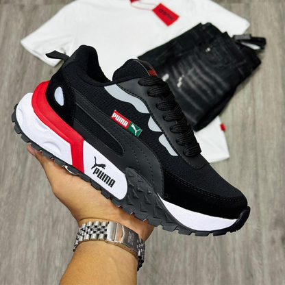 Tenis PM Easy Rider Negro Rojo | Caballero